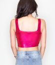 Corset Foil Crop Top by Bear Dance