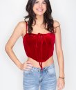 Velvet Halter Top by Bear Dance