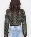 High Neck Print Sweater by Timing