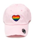 Pink Pride Heart Vintage Dad Hat by KBETHOS