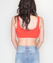 Coral Crisscross Crop Top by Timing