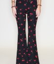 Cherry Print Flare Pants by Bear Dance