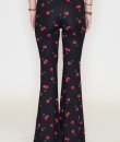 Cherry Print Flare Pants by Bear Dance