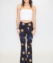 Sun And Moon Print Pants by Bear Dance