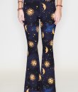Sun And Moon Print Pants by Bear Dance
