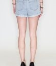 Paper Bag Waist Denim Shorts by HYFVE