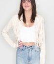 Faux Suede Fringe Jacket by Bear Dance