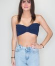 Ruched Crop Top by Double Zero