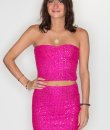 Sequin Tube Top by Timing