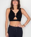 Circle Hoop Cropped Tank Top by HYFVE