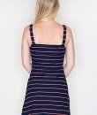 Striped Hook and Eye Mini Dress by Blue Blush