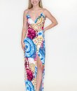 Tie Dye Wrap Maxi Dress by Bear Dance