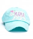 Diamond Blue Mama Bear Baseball Cap by Kbethos