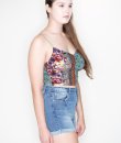Floral Paisley Crop Top by Bear Dance