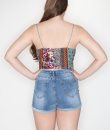 Floral Paisley Crop Top by Bear Dance
