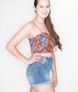 Tribal Print Crop Top by Bear Dance