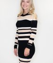 Striped Boydcon Sweater Dress by Timing