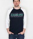 Philadelphia Eagles Vintage Contrast Raglan by Junk Food