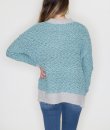 Two Tone Popcorn Sweater by Listicle