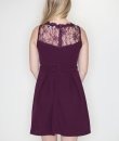 Scalloped Lace Contrast Dress by She and Sky