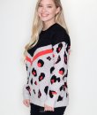 Neon Leopard Print Sweater by La Miel