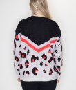 Neon Leopard Print Sweater by La Miel