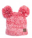 Red Double Pom Beanie by C.C.