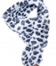 Grey Leopard Print Scarf by C.C.