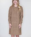 Cable Knit Sweater Dress by Cozy Casual