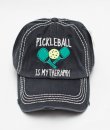 Pickleball Therapy Baseball Cap by Kbethos