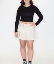 Twill Pleated Mini Skirt by HYFVE
