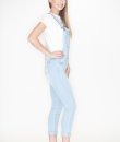 Distressed Denim Overalls by Love Tree
