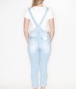 Distressed Denim Overalls by Love Tree