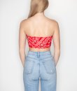 Red Paisley Bandana Top