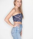 Navy Paisley Bandana Top by Bear Dance