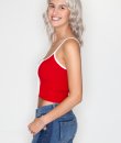 Racing Stripe Crop Top by Timing
