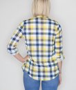 Yellow And Navy Plaid Button Down by Win Win