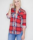 Red And Navy Plaid Button Down by Passport