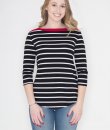 Contrast Stripe Top by Cherish