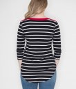 Contrast Stripe Top by Cherish