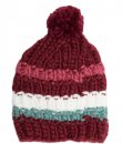 Striped Pom Beanie by Leto