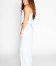 Striped Overall Top And Pants Set by Blue Blush