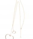 Double Heart Pendant Necklace by Must Have