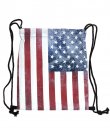 US Flag Drawstring Bag by Viola