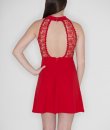 Lace Back Fit And Flare Dress by She and Sky