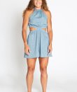 Halter Side Cutout Romper by Hyfve