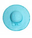 Aqua Bow Straw Hat by Something Special