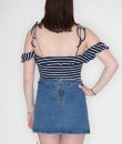 Navy Striped Bodysuit by Cherish