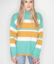 Striped Fuzzy Sweater by eesome