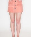 High Waisted Button Down Skirt With Pockets by Honey Belle